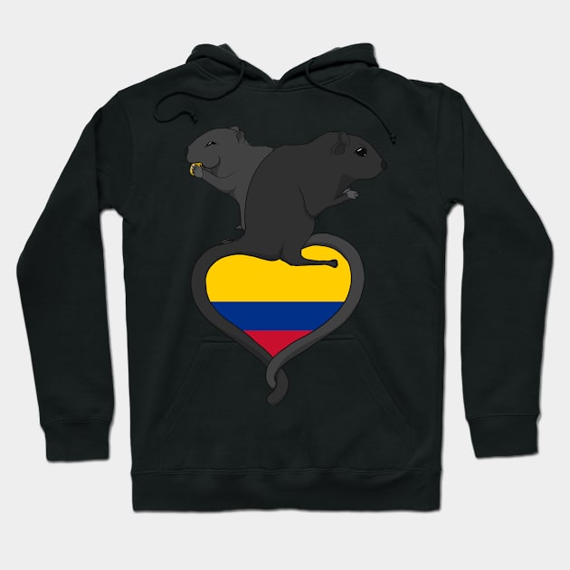 Gerbil Colombia (dark) Hoodie by RampArt